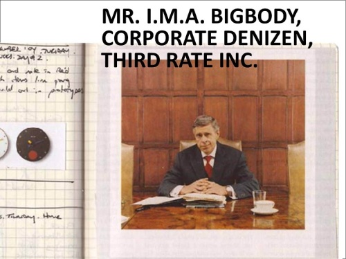 MR. I.M.A. Bigbody, Corporate Denizen, Third Rate Inc.